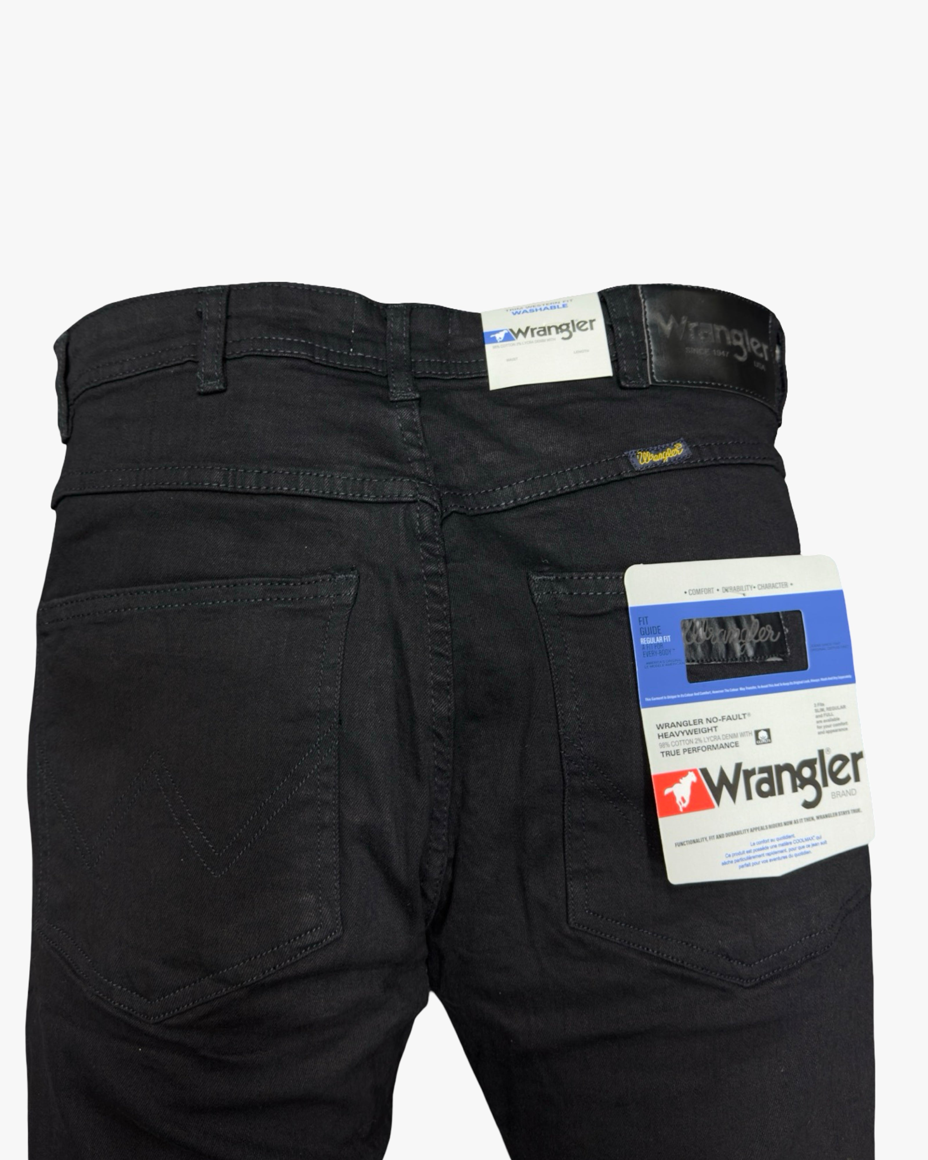 wrangler trim western fit black