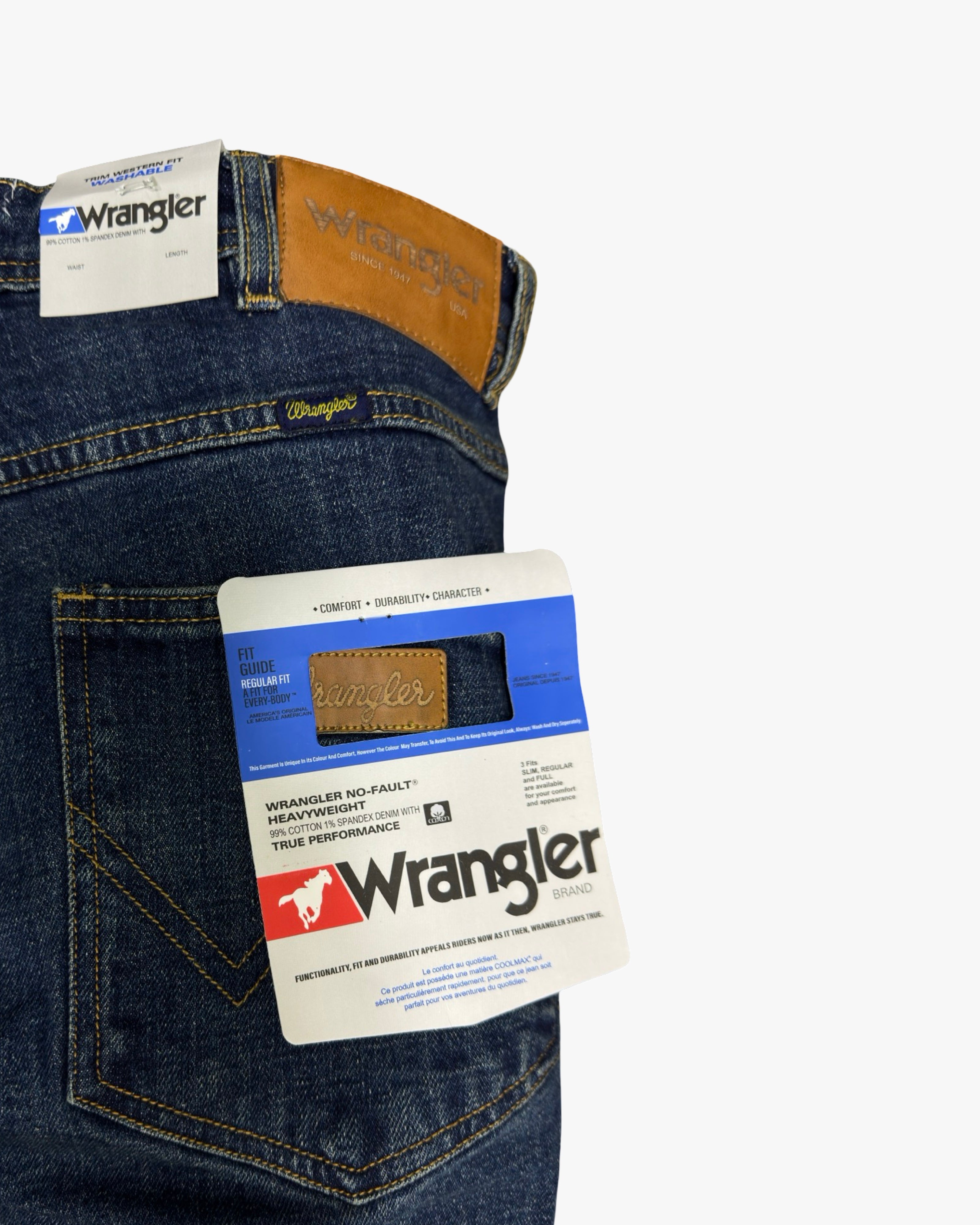 wrangler trim western fit green stonewash