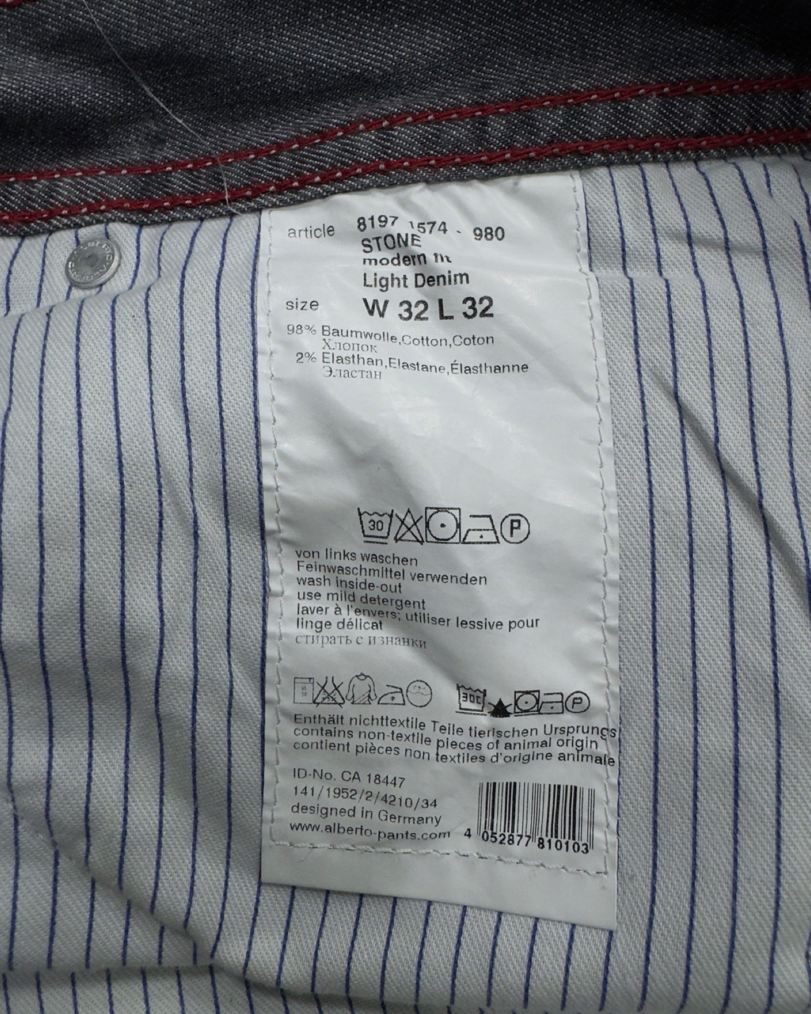 alberto Straight w32l32