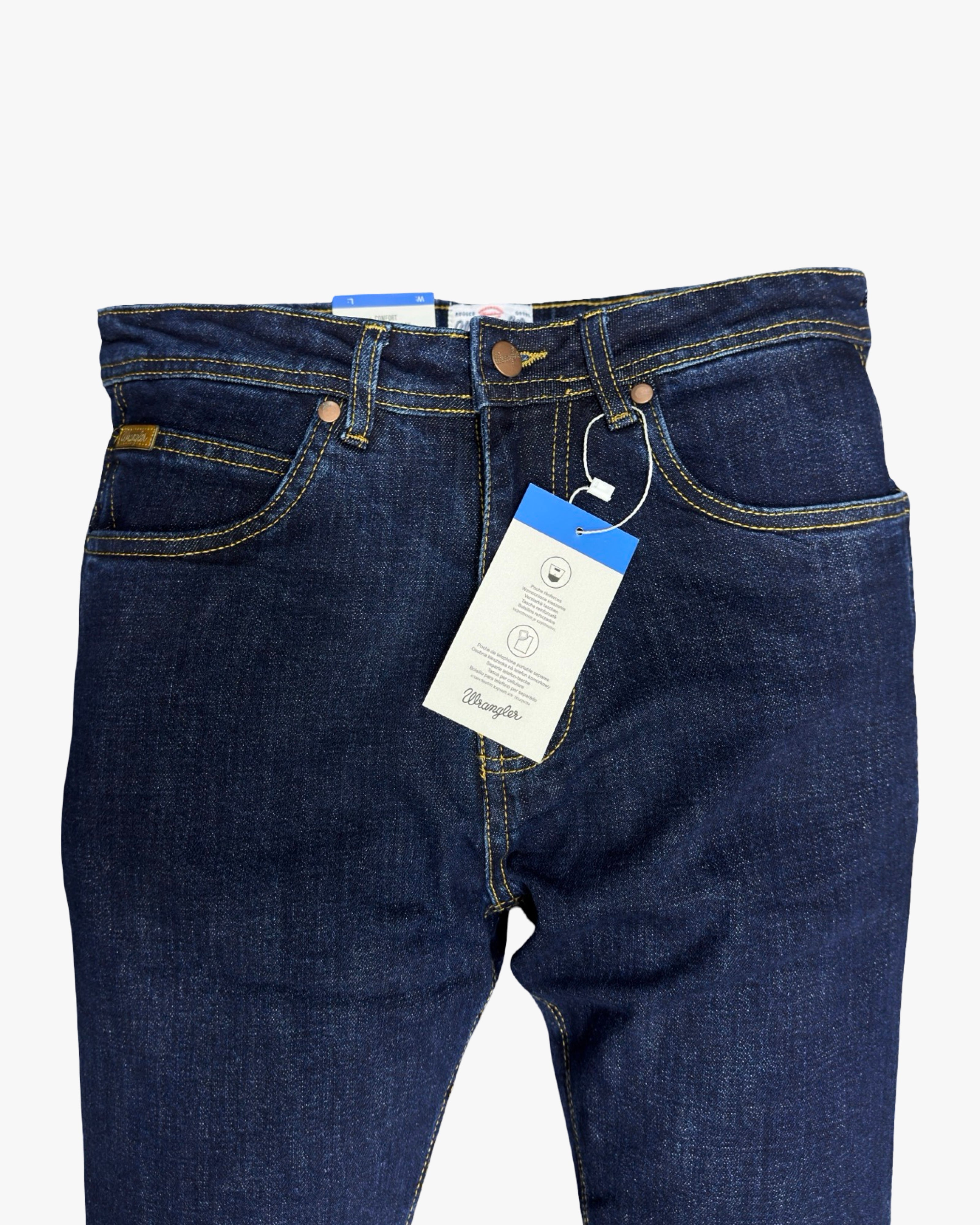 wrangler trim western fit dark blue