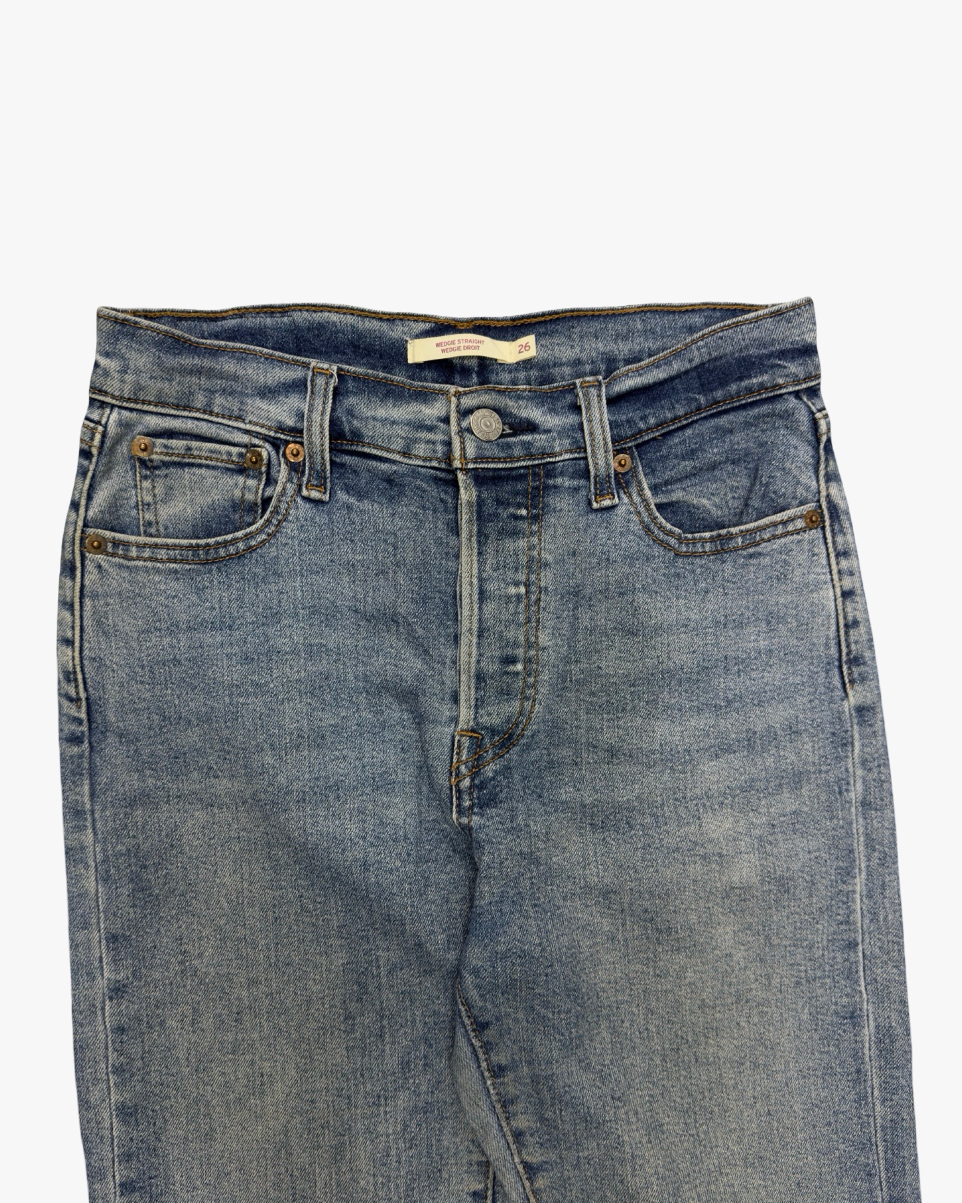 levi's wedge straight w26l30