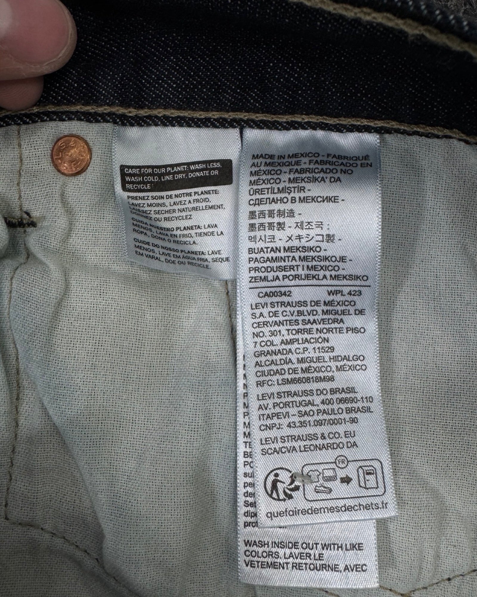 LEVI'S 501 w38l30