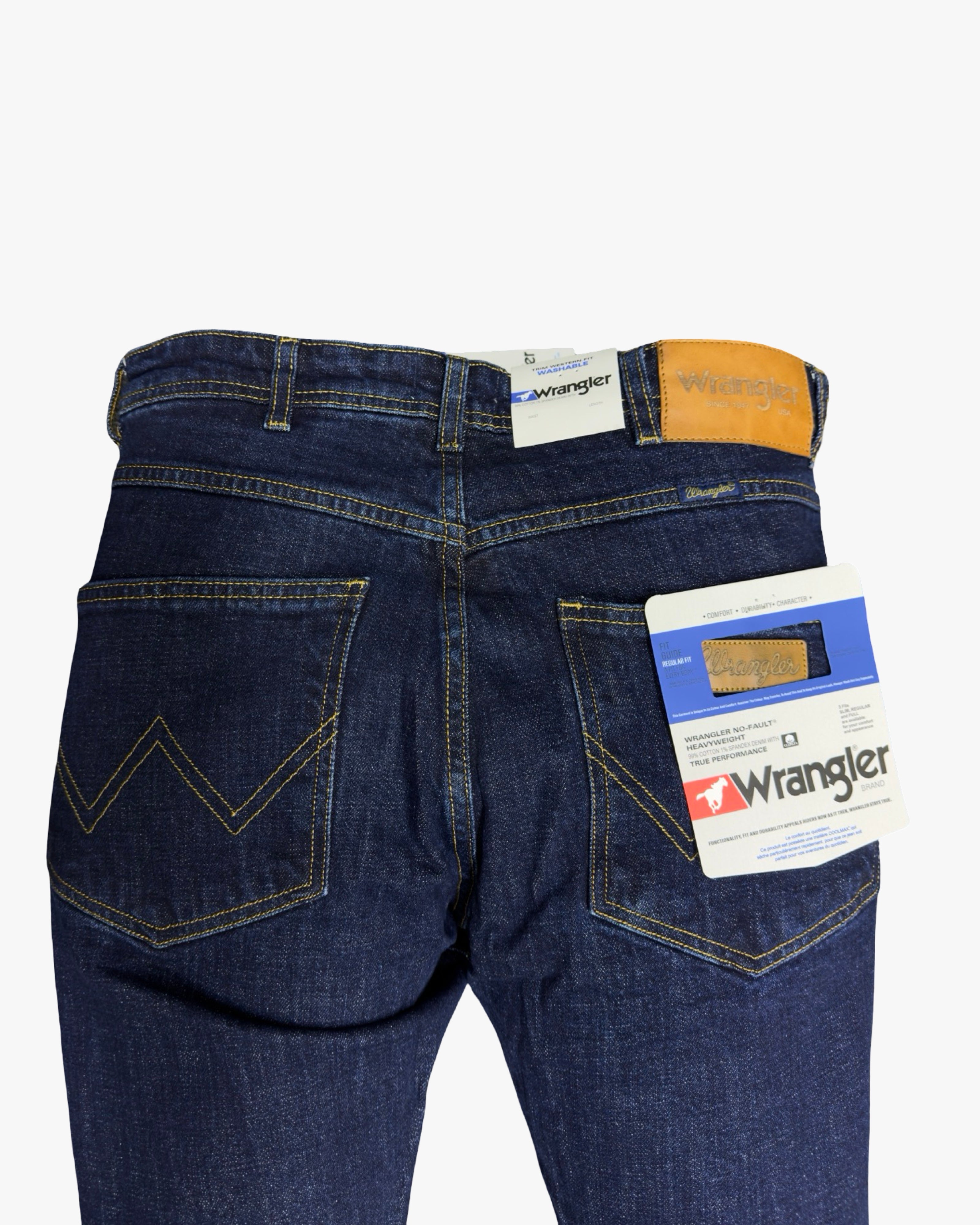 wrangler trim western fit dark blue