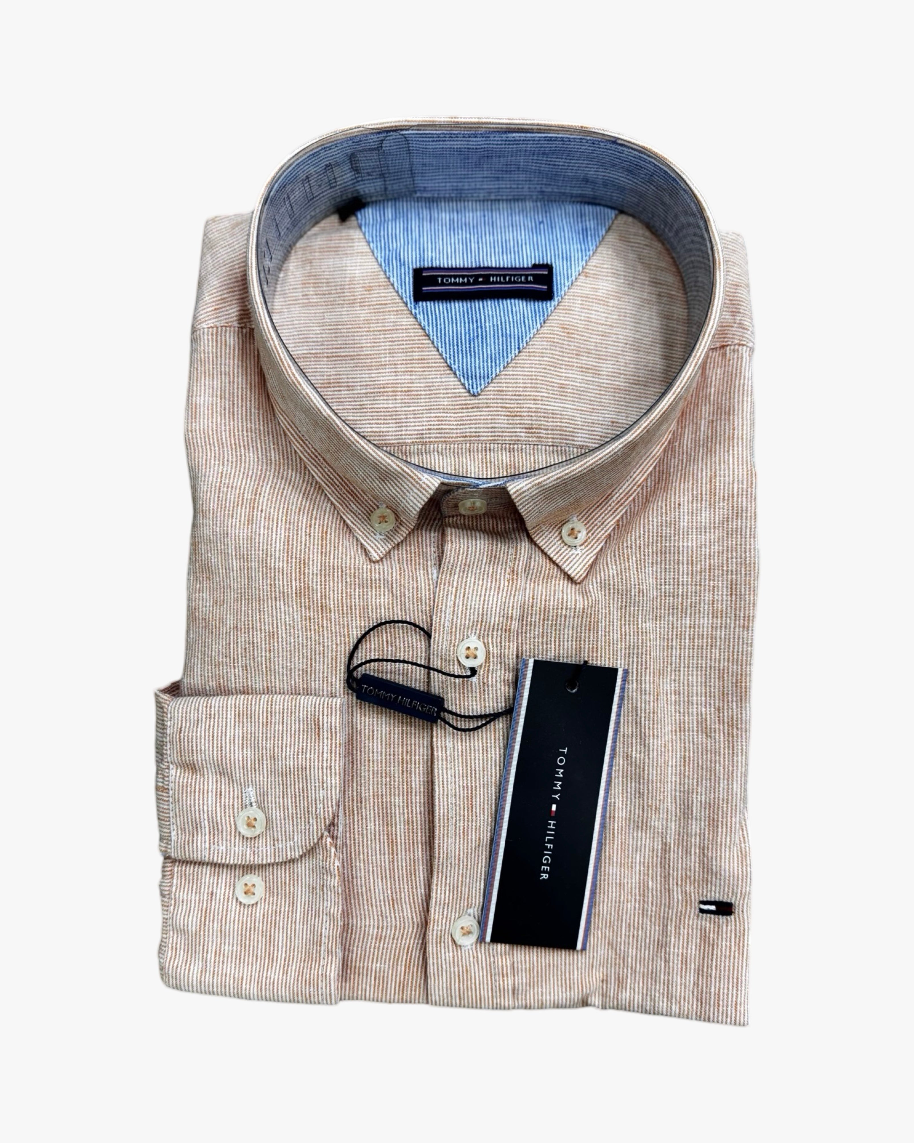 TOMMY HILFIGER striped linen