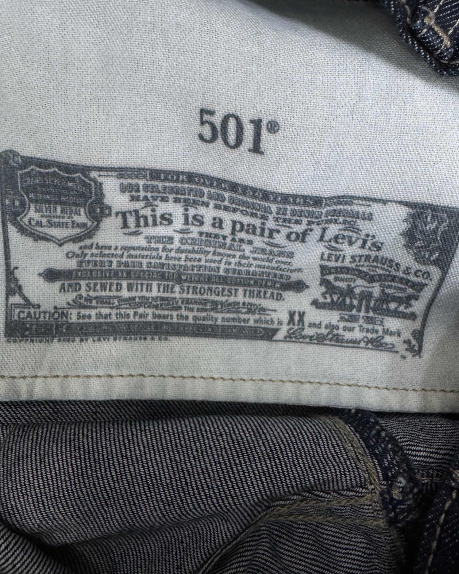 LEVI'S 501 w38l30
