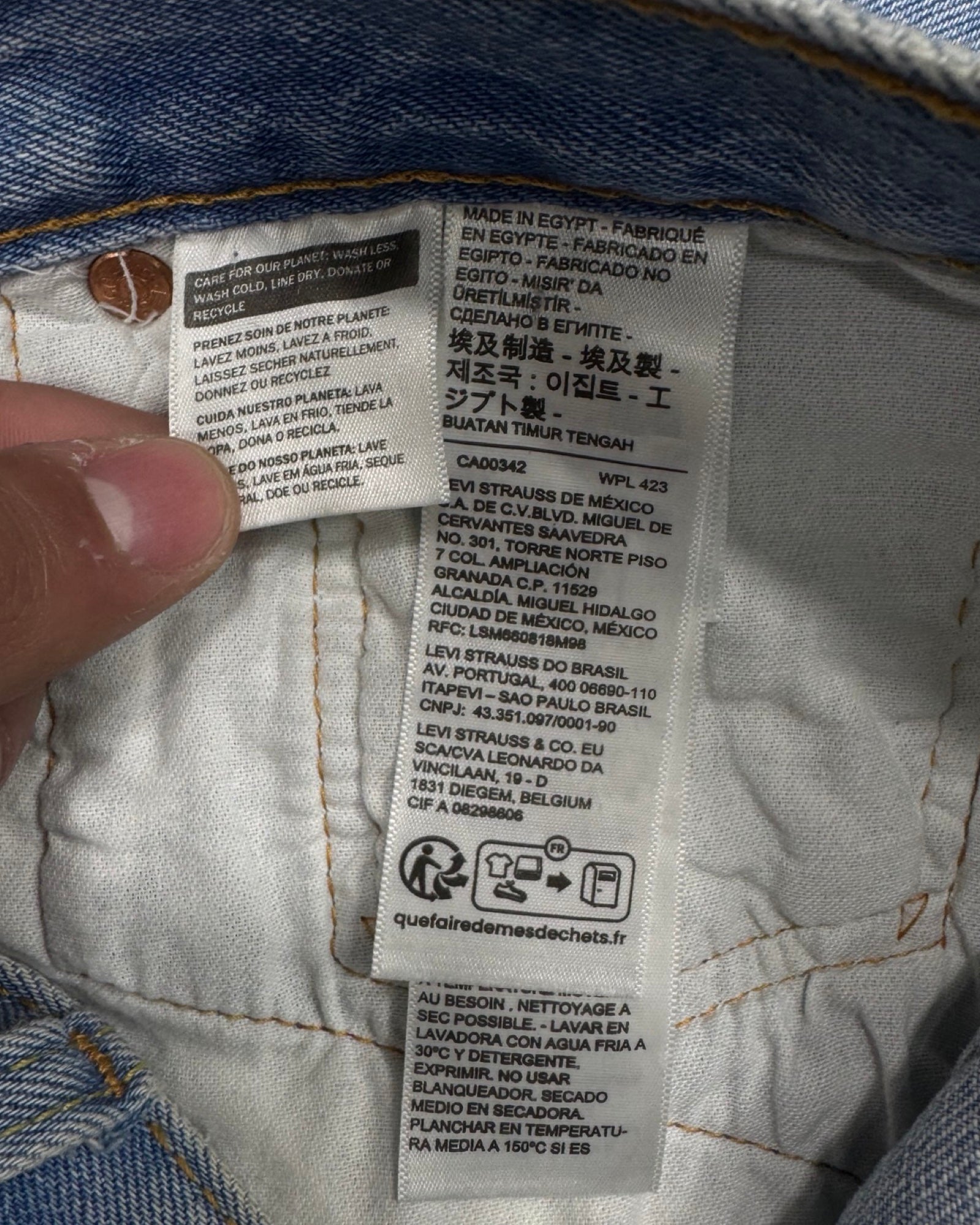LEVI'S 501 w36l34