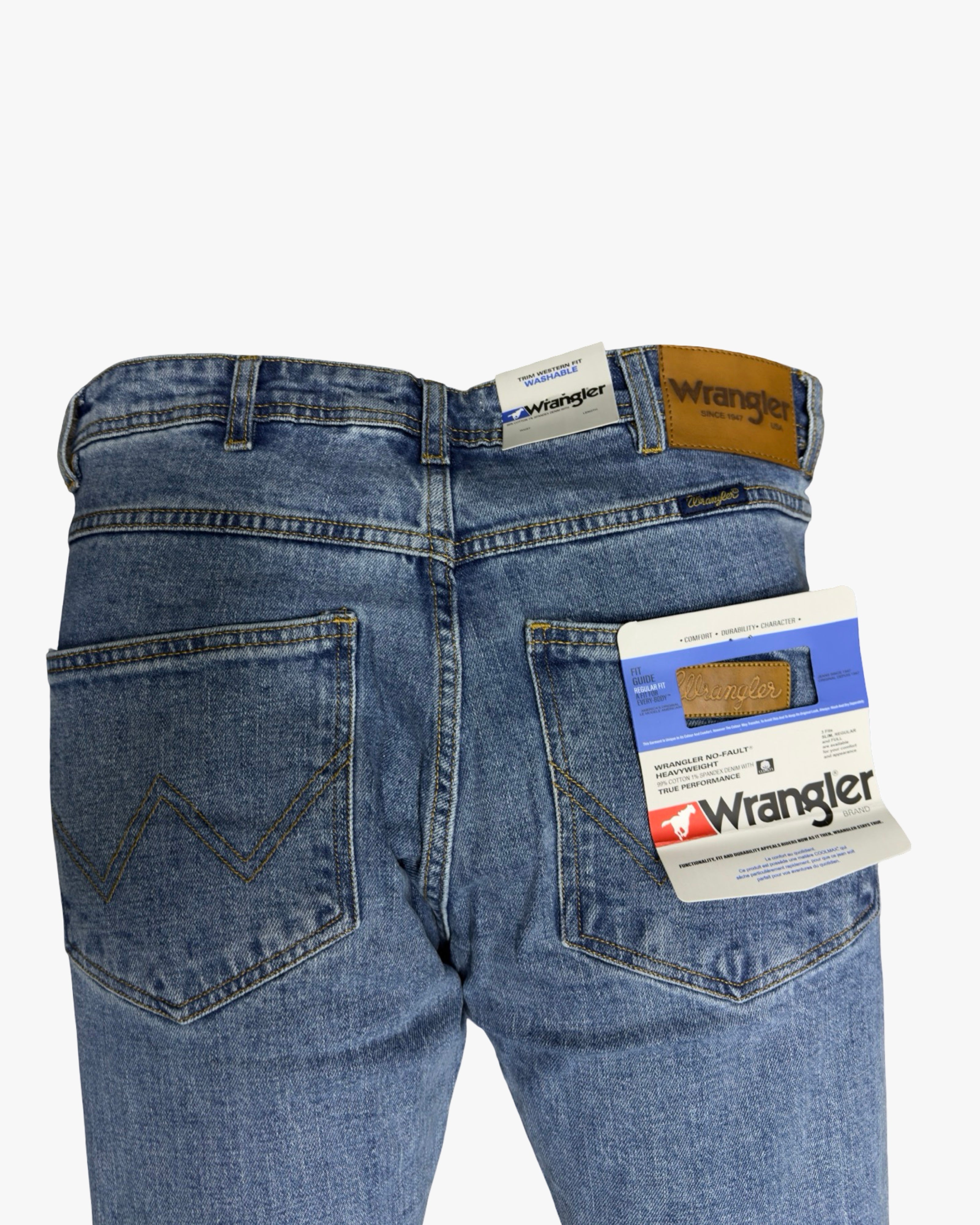 wrangler trim western fit light light stonewash