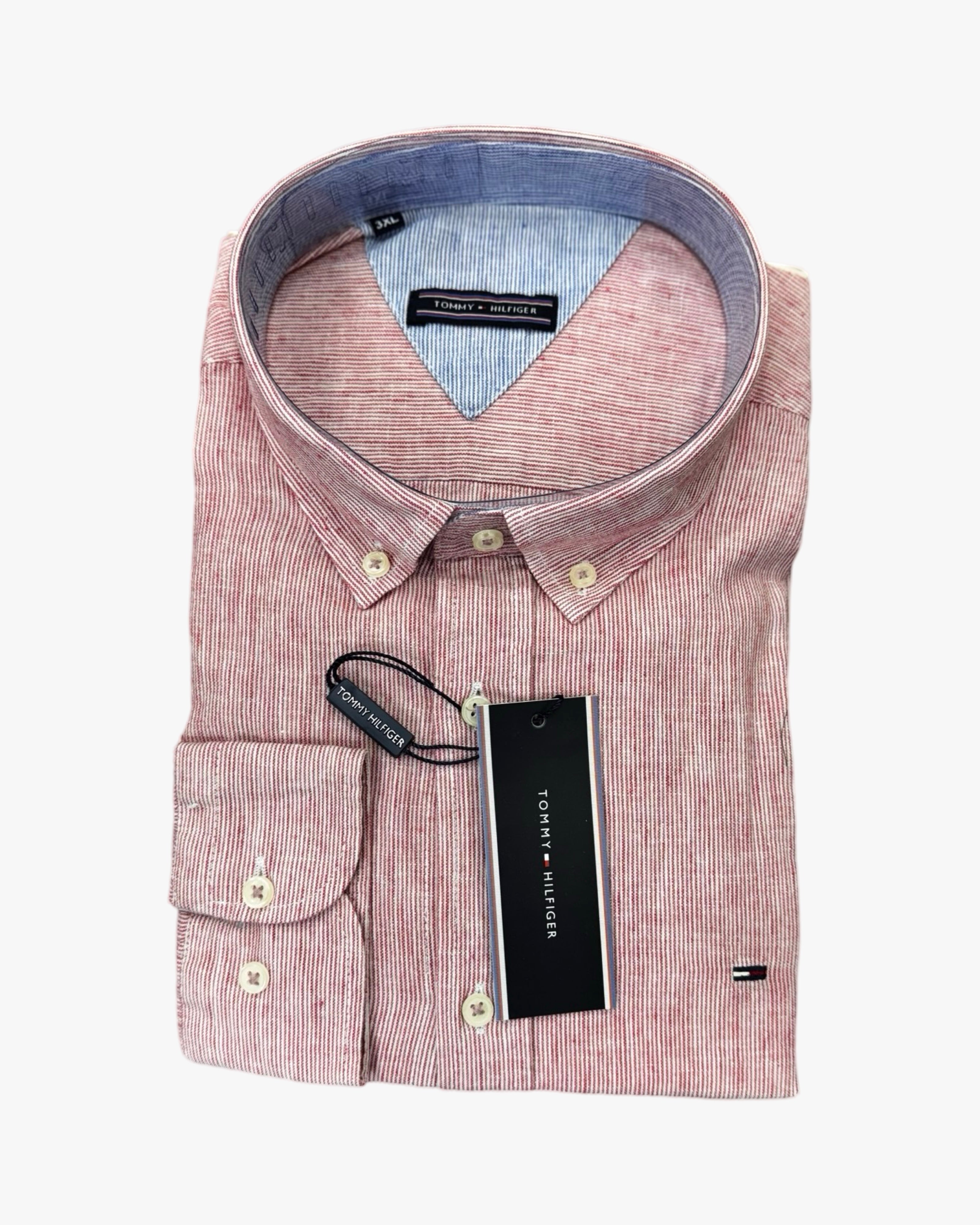 TOMMY HILFIGER striped linen