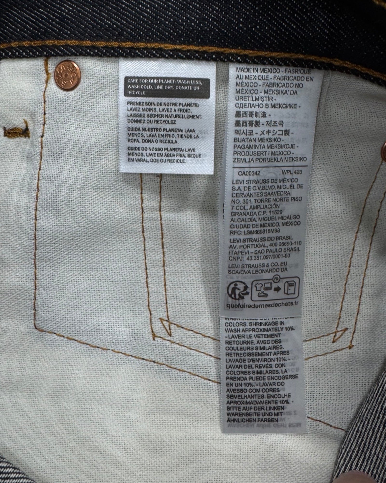 LEVI'S 501 w36l30