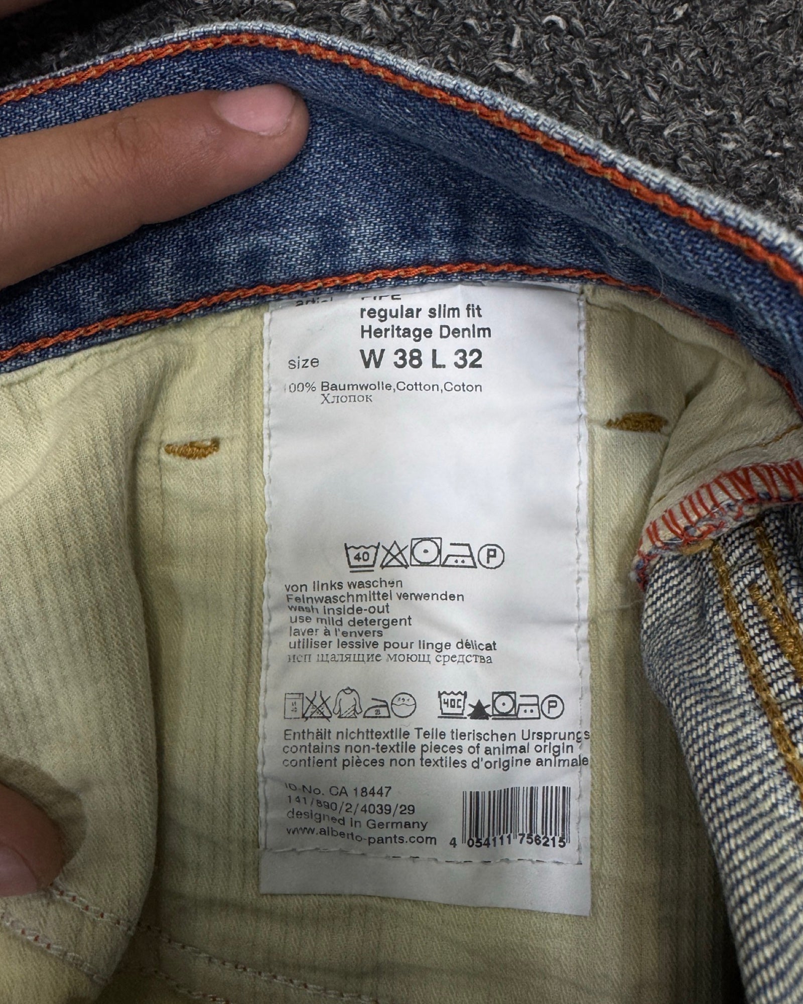 alberto regular w38l32