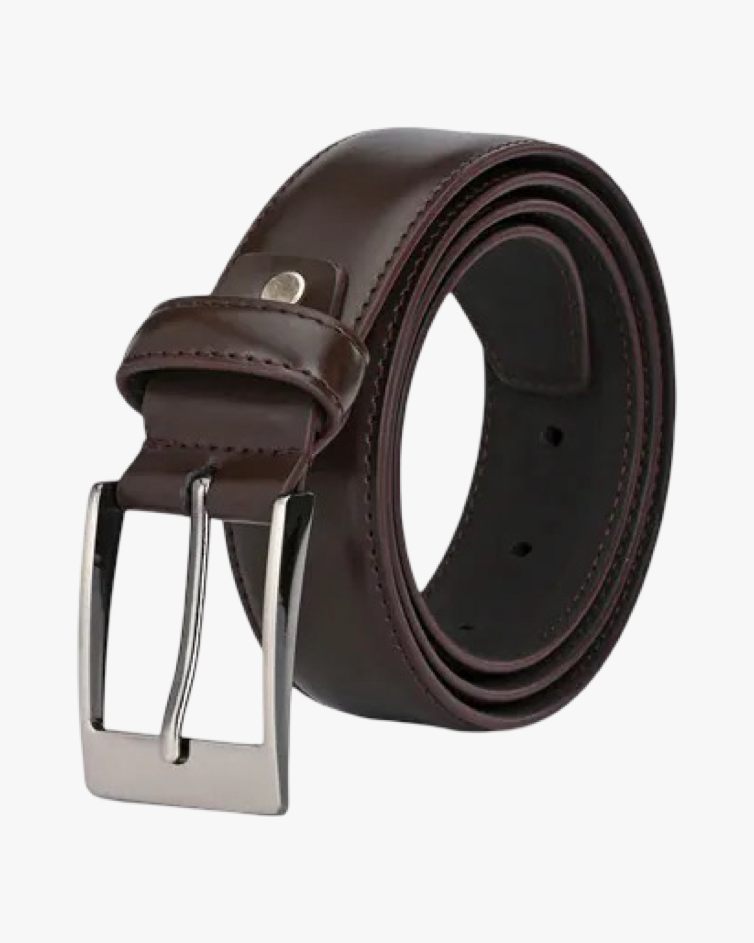 passo cowhide belt stitched classic 3.2cm