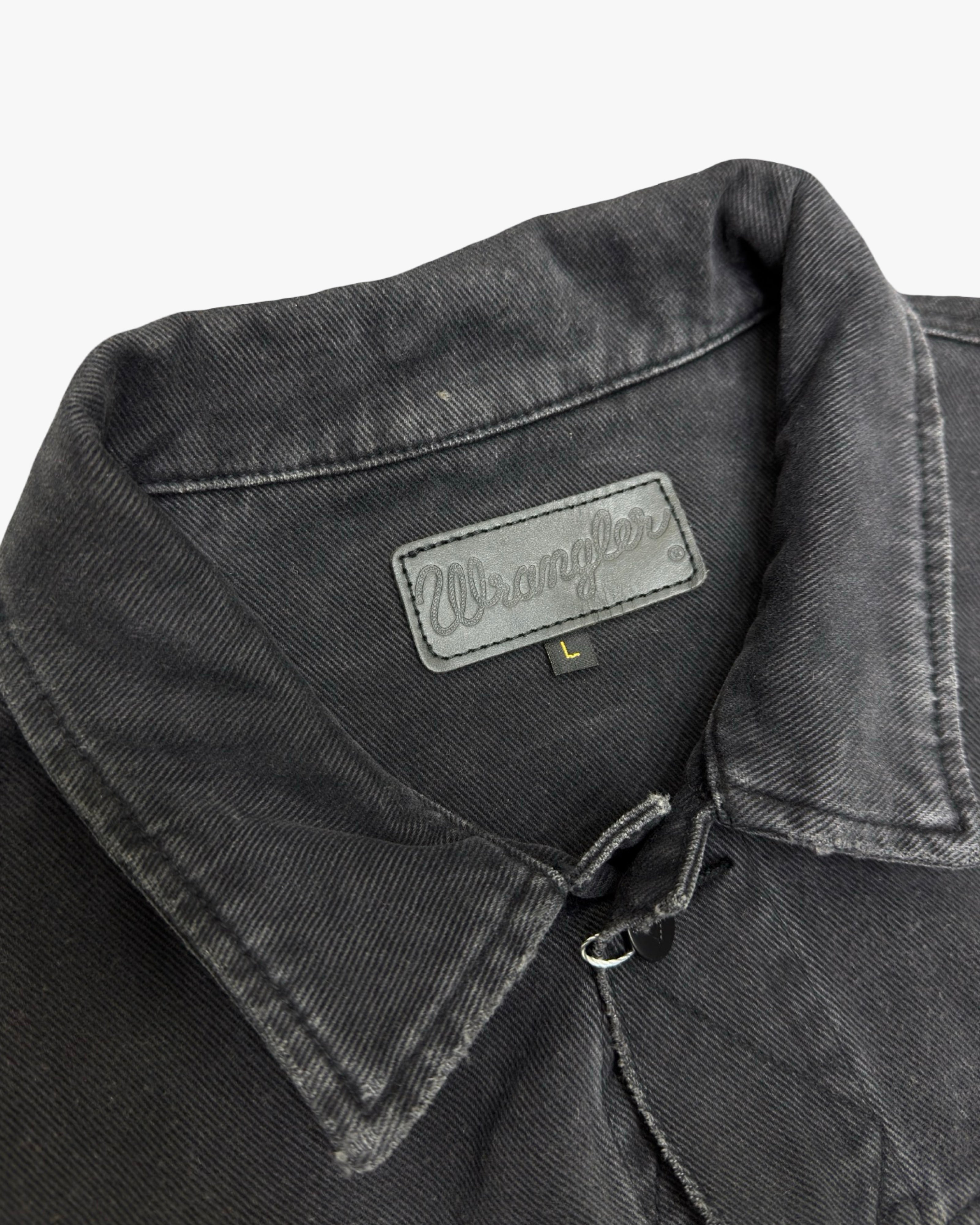 wrangler denim vest large