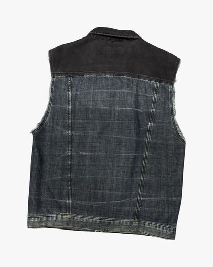 wrangler denim vest large