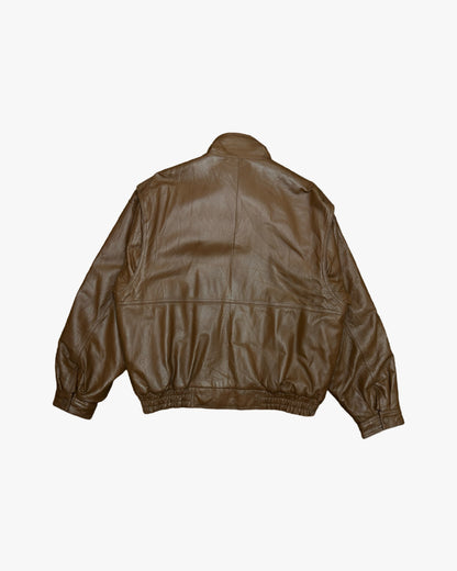 genuine leather bomber xxl