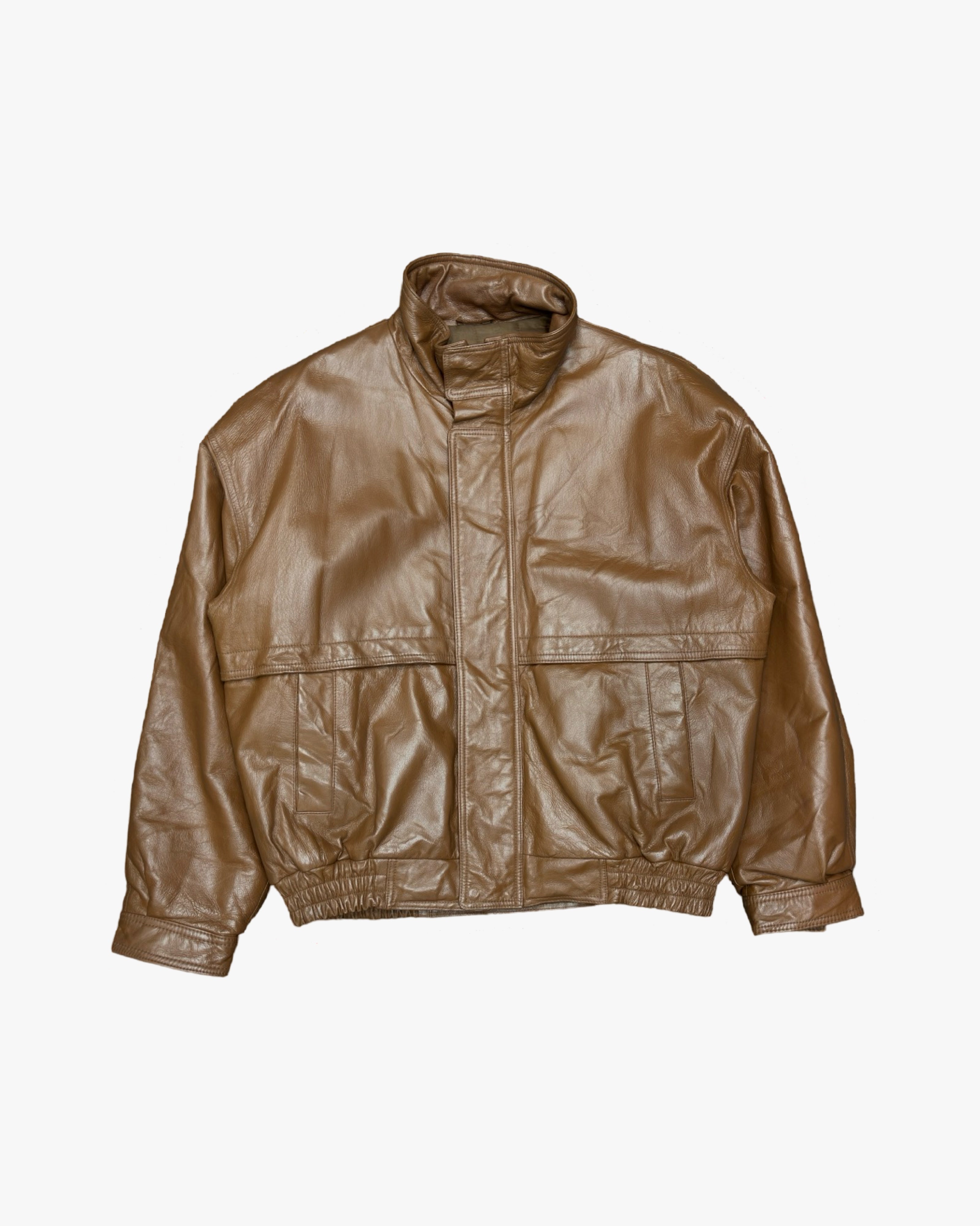 genuine leather bomber xxl