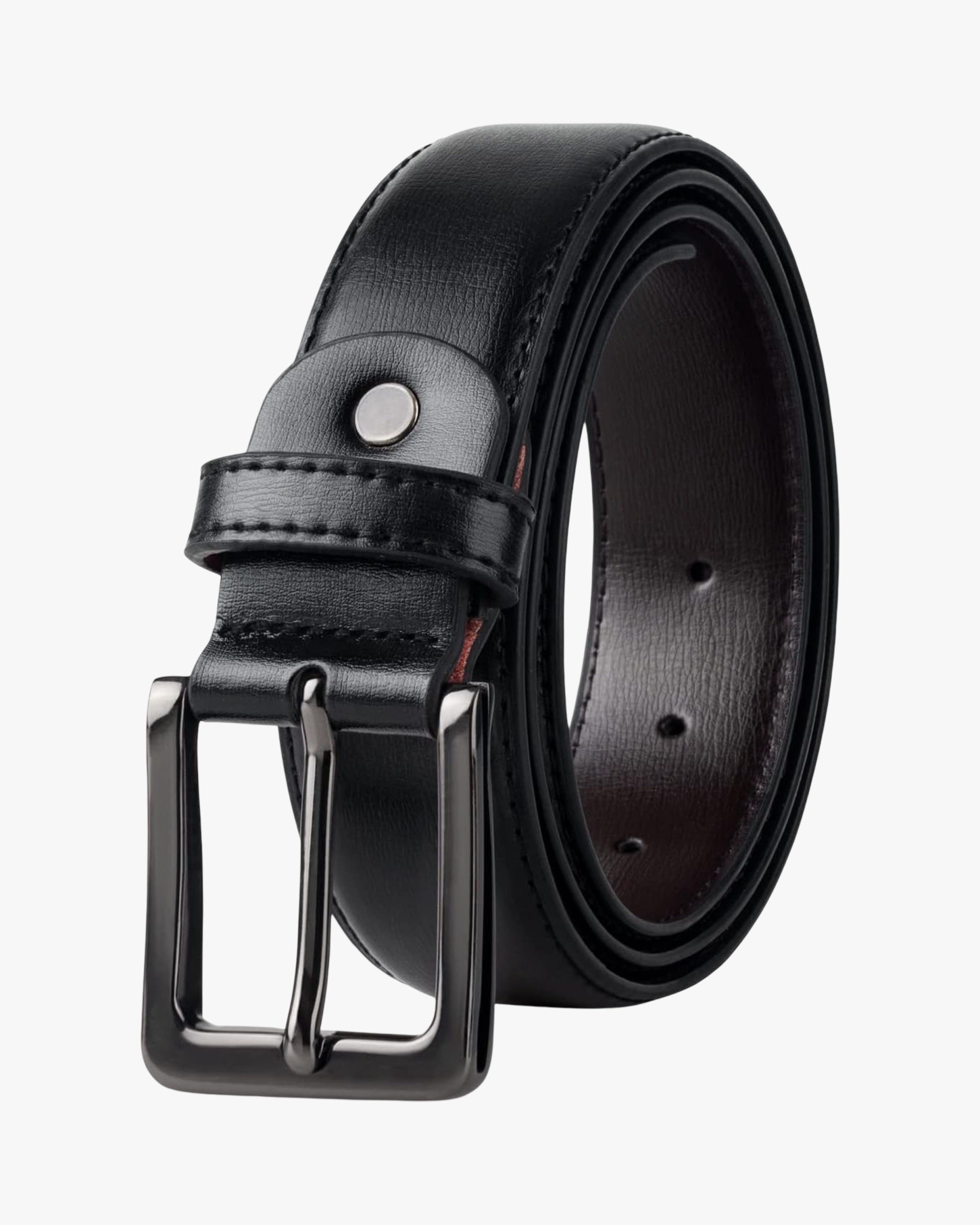 passo cowhide belt stitched classic 3.2cm